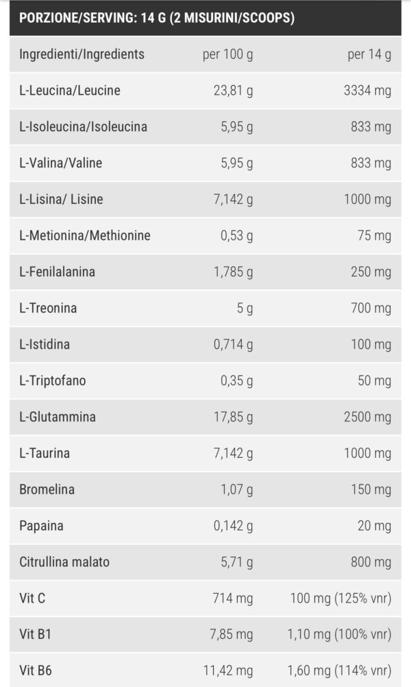Pro Nutrition Aminoacidi Essenziali - 420g - immagine 2