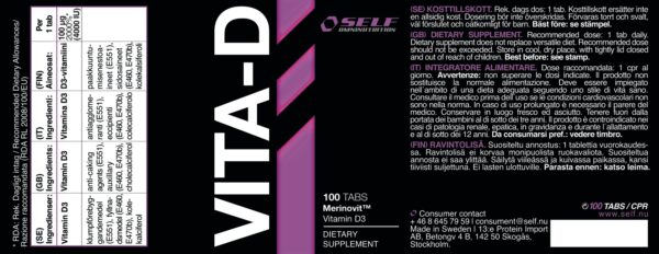 BioTech USA Vitamin D - 100Cpr - immagine 2